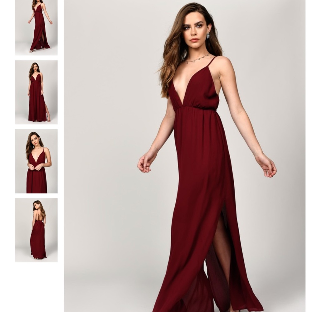 IMAGINE THIS WINE MAXI DRESS (Tobi Dress)